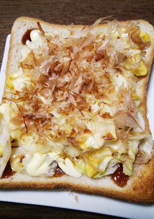 みんな大好き☆お好み焼き風トースト-レシピのメイン写真