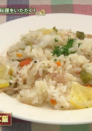 美唄市　アスパラレシピ①炊き込みご飯-レシピのメイン写真