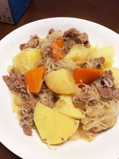 電気圧力鍋で作るバター風味の肉じゃが-レシピのメイン写真