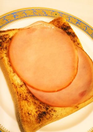 ハムトースト　焼きそば粉末ソース利用♫-レシピのメイン写真