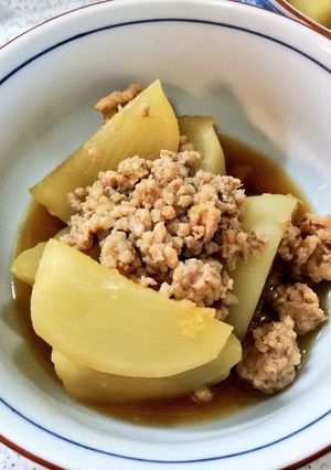砂糖不使用★カブとそぼろの煮物-レシピのメイン写真