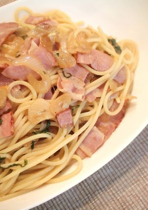 ベーコンと大葉の和風パスタ-レシピのメイン写真