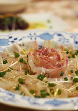 鮮魚の和風カルパッチョ(鯛や帆立)-レシピのメイン写真