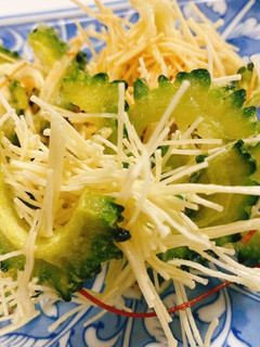 我が家のゴーヤと素麺の揚げ物☆-レシピのメイン写真