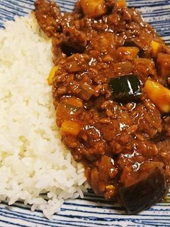 夏野菜のコロコロキーマカレー-レシピのメイン写真