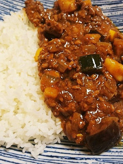 夏野菜のコロコロキーマカレー-レシピのメイン写真
