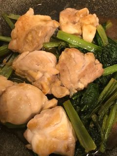 鶏モモ肉と小松菜のやわらかジューシー炒め-レシピのメイン写真