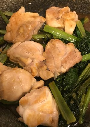鶏モモ肉と小松菜のやわらかジューシー炒め-レシピのメイン写真