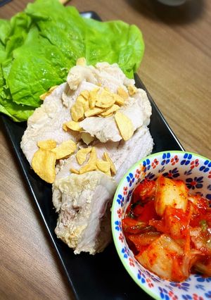 野菜と食べる煮豚-レシピのメイン写真
