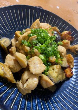 鶏ムネ肉とナスの甘辛風-レシピのメイン写真