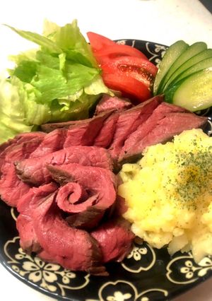 割と簡単ローストビーフの作り方-レシピのメイン写真