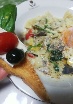 ファルファッレDe鯖缶クリーム・パスタ-レシピのメイン写真