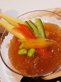 彩り冷製スープ~カレー風ジュレ仕立て~-レシピのメイン写真