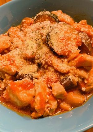 鶏肉と夏野菜のトマト煮-レシピのメイン写真