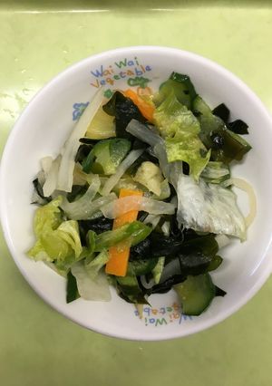 【保育園給食】パインのサラダ-レシピのメイン写真