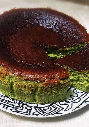 簡単☆抹茶のバスク風チーズケーキ-レシピのメイン写真
