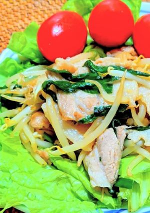 肉ニラもやし炒め-レシピのメイン写真