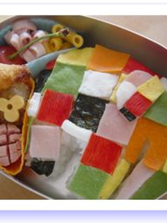 キャラ弁☆簡単「ぞうのエルマー♪」-レシピのメイン写真