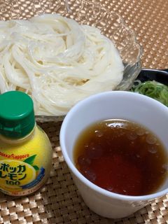 爽やか!レモン風味の素麺つゆ-レシピのメイン写真