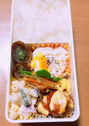 20200710中学2年男子お弁当-レシピのメイン写真