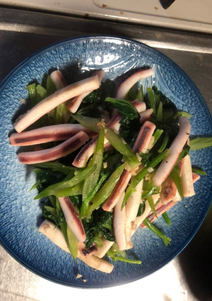 イカとセロリの炒め物-レシピのメイン写真