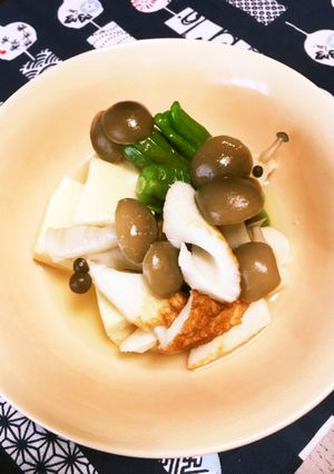 高野豆腐の炊き合わせ-レシピのメイン写真
