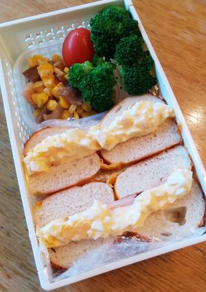 お弁当(7/10)ベーグルサンド-レシピのメイン写真