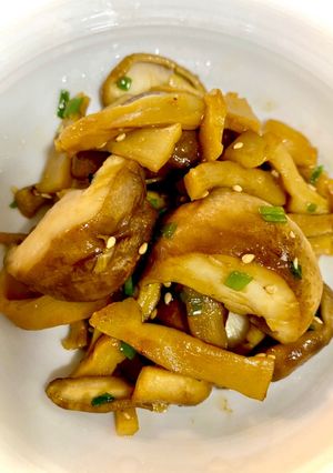 椎茸とメンマのにんにく醤油炒め-レシピのメイン写真
