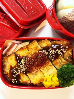 のっけ弁当(ミルフィーユ豚カツ)-レシピのメイン写真