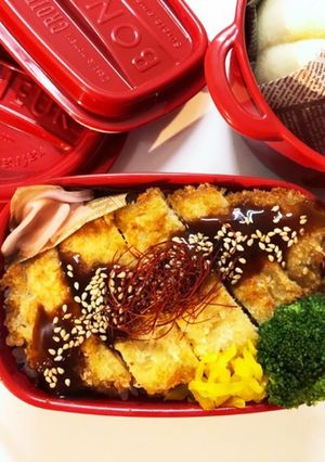 のっけ弁当(ミルフィーユ豚カツ)-レシピのメイン写真
