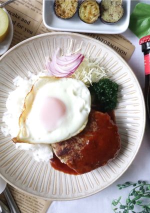 ハワイ気分♪ロコモコ丼-レシピのメイン写真