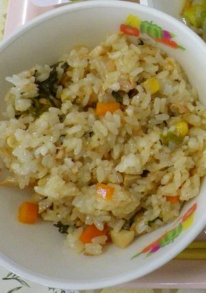 エリンギとコーンのおこわ★宇都宮学校給食-レシピのメイン写真