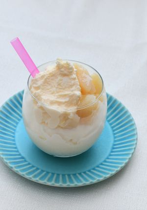 桃のシェイク　JAにいがた南蒲-レシピのメイン写真