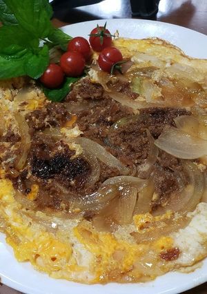 ビールの残りで卵とじ(丼)-レシピのメイン写真