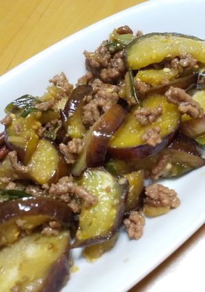 なすと豚挽肉で簡単中華-レシピのメイン写真