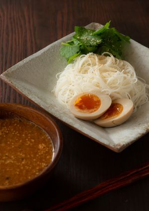 パクチーたっぷり♪アジアンつけビーフン-レシピのメイン写真
