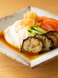 手作りつゆで♪揚げなすおろしライスパスタ-レシピのメイン写真