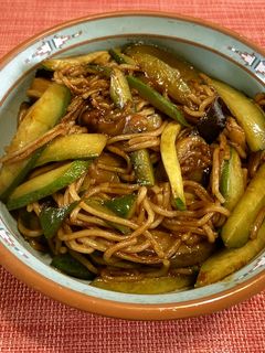 なすときゅうりの中華炒め焼きそば-レシピのメイン写真