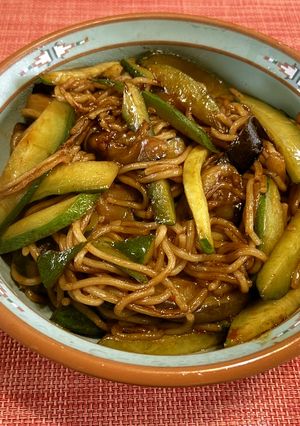 なすときゅうりの中華炒め焼きそば-レシピのメイン写真