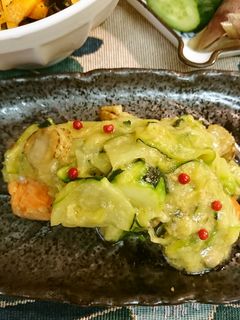 鮭とズッキーニちゃんちゃん焼き風-レシピのメイン写真