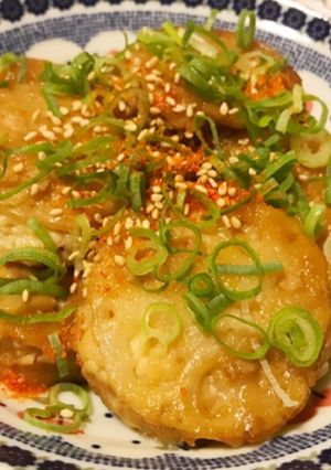 豆腐とひき肉の蓮根挟み焼き-レシピのメイン写真