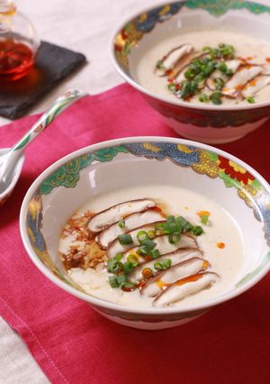 焼きしいたけ鹹豆漿（シェントウジャン）-レシピのメイン写真
