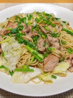 豚肉とねぎの塩焼きそば柚子胡椒風味-レシピのメイン写真