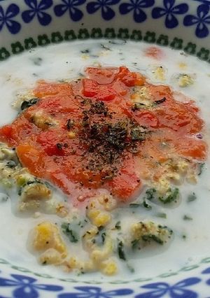 犬ご飯　トマトミルクドリア-レシピのメイン写真