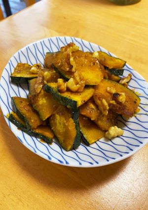 甘辛かぼちゃ-レシピのメイン写真