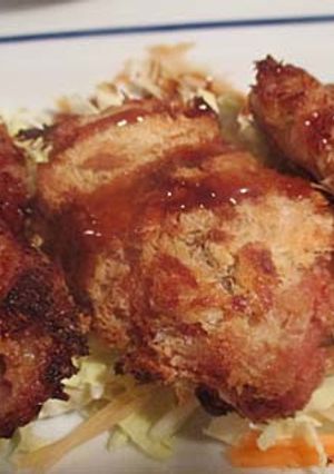 薄切り肉で　焼きカツ-レシピのメイン写真