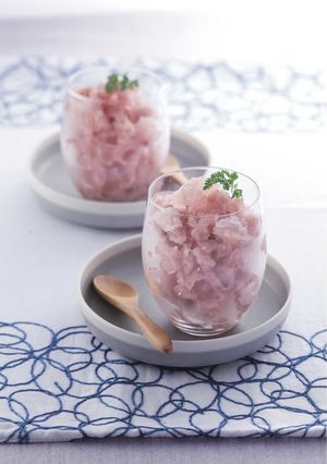 桜ぜんざいシャーベット-レシピのメイン写真