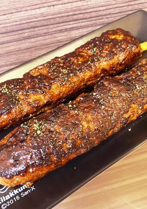 まるごとアスパラのつくねハンバーグ.*✿-レシピのメイン写真