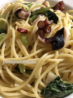 タコと小松菜のパスタ-レシピのメイン写真