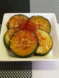 ズッキーニの甘辛ごま照り焼き-レシピのメイン写真